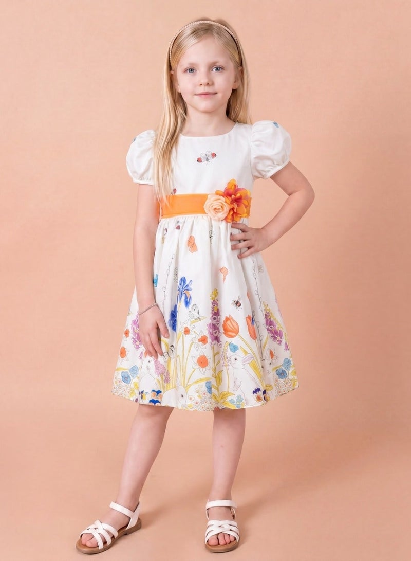 babyqlo Floral Print Dress - Image 1