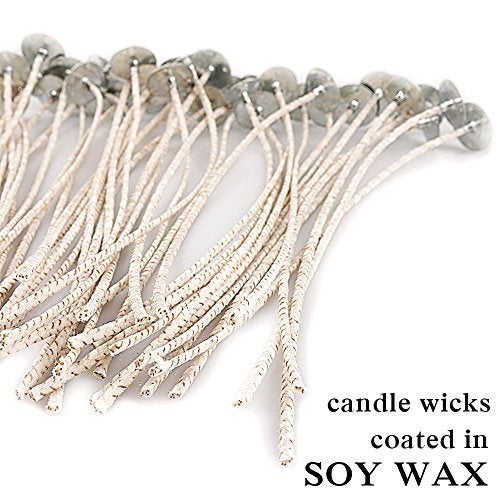 EricX Light 100 Piece 8 inch Soy Wax Candle Wick, Cotton and Paper Interwoven core, Large, for Candle Making, Candle DIY - Image 4
