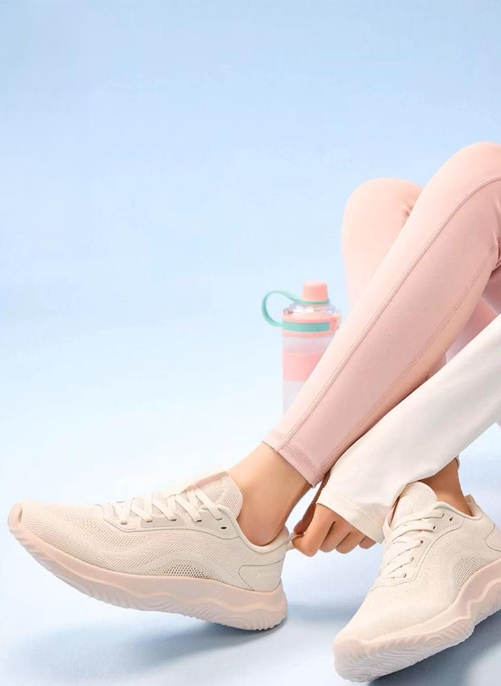 انتا أحذية رياضية شبكية مسامية صيفية جديدة بامتصاص الصدمات للمشي واللياقة البدنية - Image 1