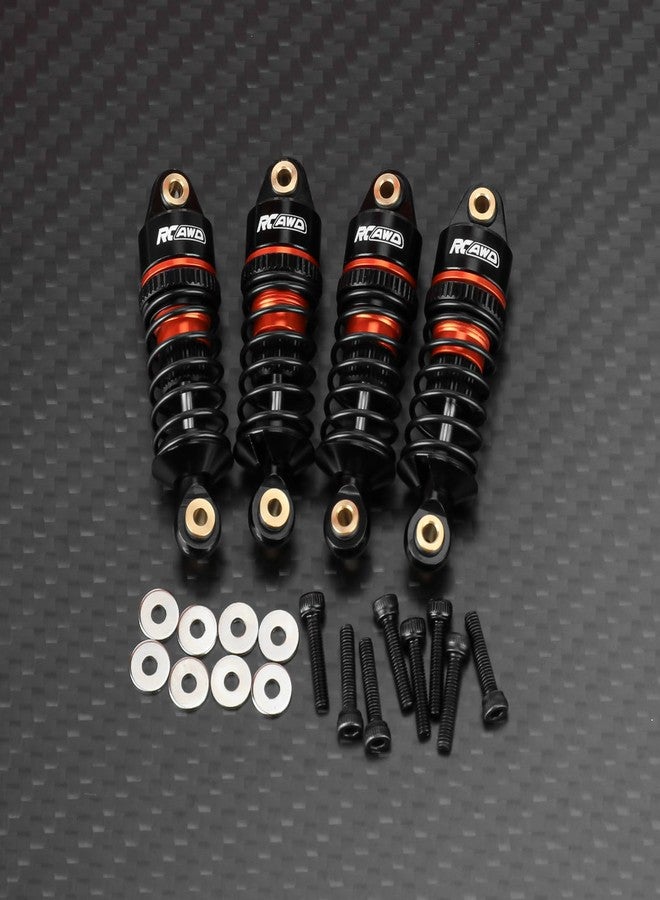 RCAWD Upgrades for Losi 1/12 RC Racecar On-Road Car Shock Absorbers Parts, Front Rear RC Shocks Damper Set Aluminum Orange - Image 2