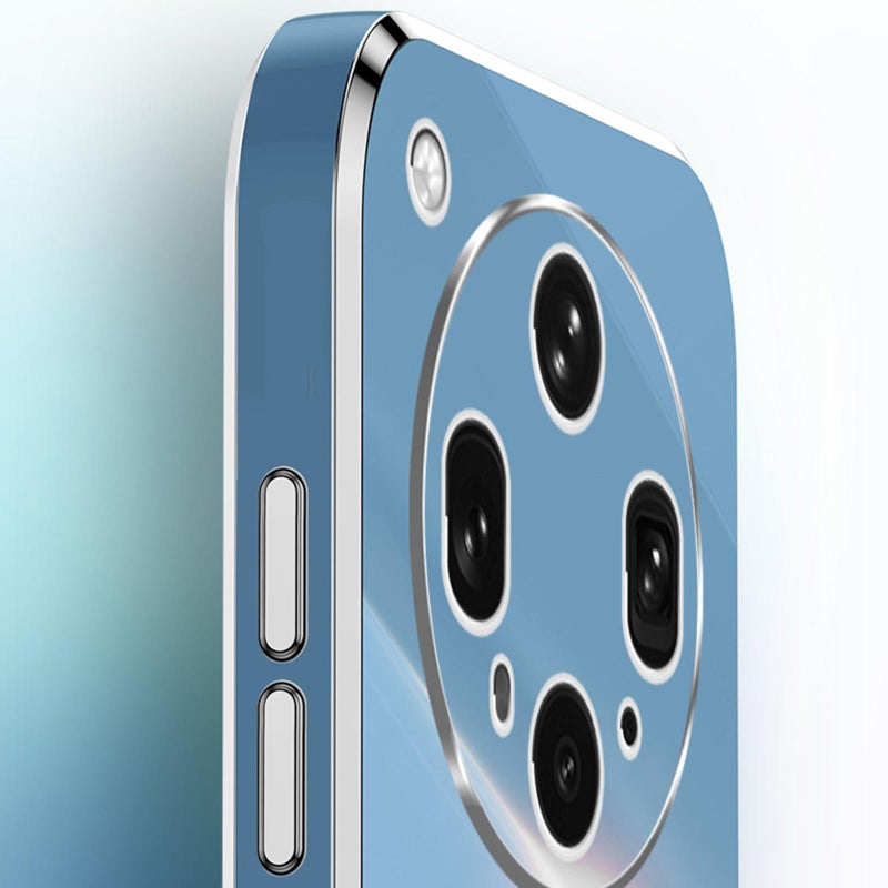 Xinli For Oppo Find X8 Ultra Straight Edge 6D Electroplate Tpu Phone Case(Celestial Blue) - Image 4