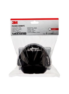 3M 94-105 dB Flexible and Adjustable Padded Foldable Safety Earmuffs Black 23 x 21 x 9.6 cm UU010064085  - Image 1