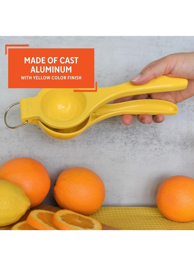 Imusa IMUSA Lime or Lemon Manual Squeezer, Citrus Juicer for Max Extraction, Yellow  - Image 3