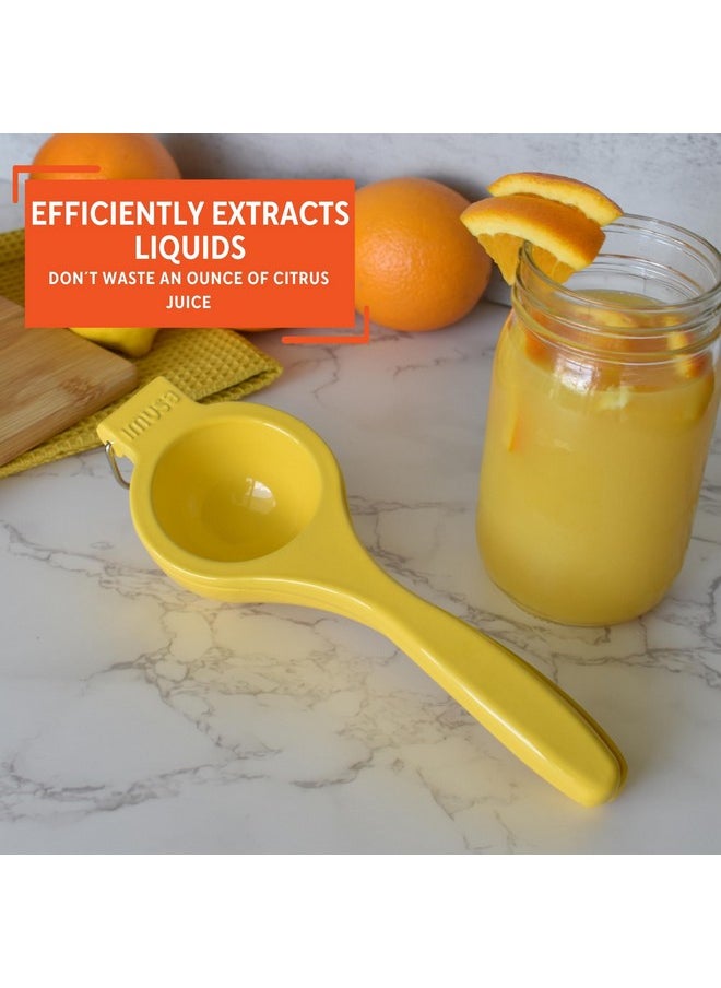 Imusa IMUSA Lime or Lemon Manual Squeezer, Citrus Juicer for Max Extraction, Yellow  - Image 5