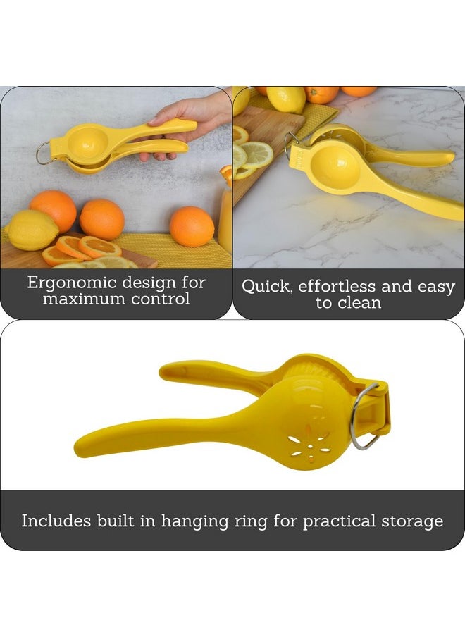 Imusa IMUSA Lime or Lemon Manual Squeezer, Citrus Juicer for Max Extraction, Yellow  - Image 2