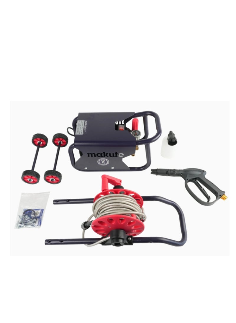 makute 1500W Electric Pressure Washer, 220-240V, 45-80 Bar Working Pressure, 96mm Engine Diameter, with Water Column Round Nozzle – Ideal for Home, Car, and Patio Cleaning, HPW121-60P  - Image 4