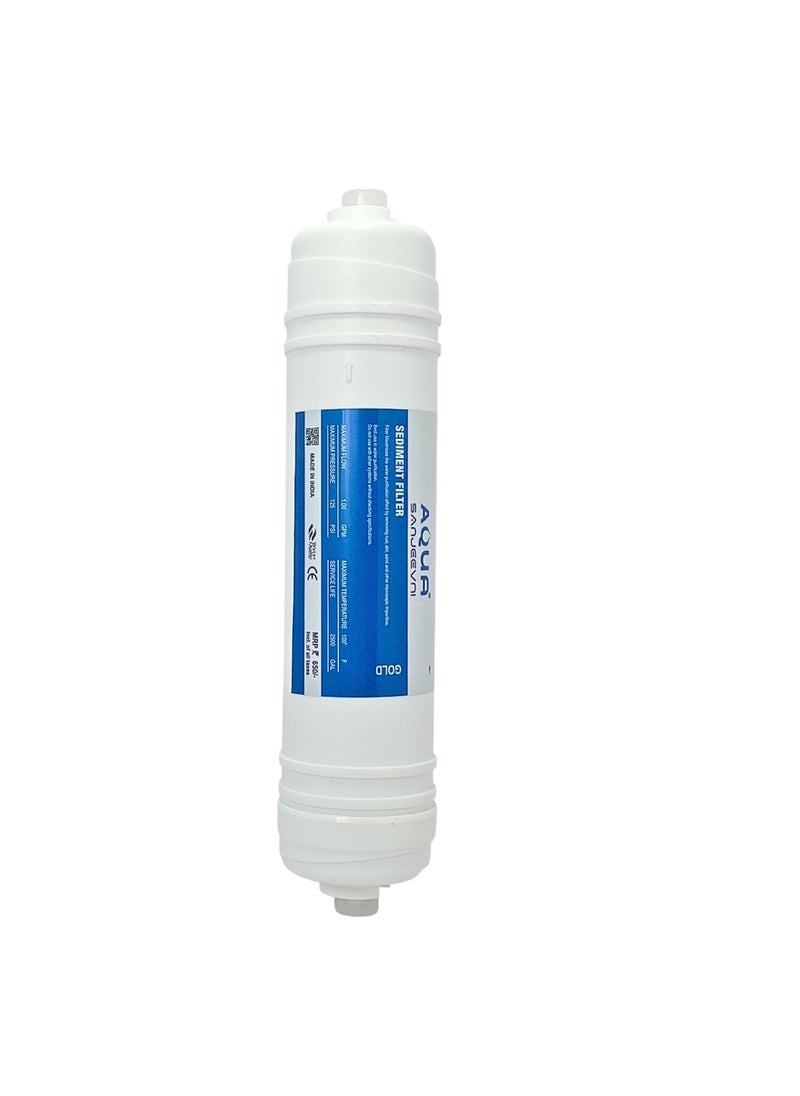 AQUA SANJEEVNI Aqua Sanjeevni Sediment Filter Gold Sediment Filter Catridge Suitable for All Types of Water Purifiers  - Image 1