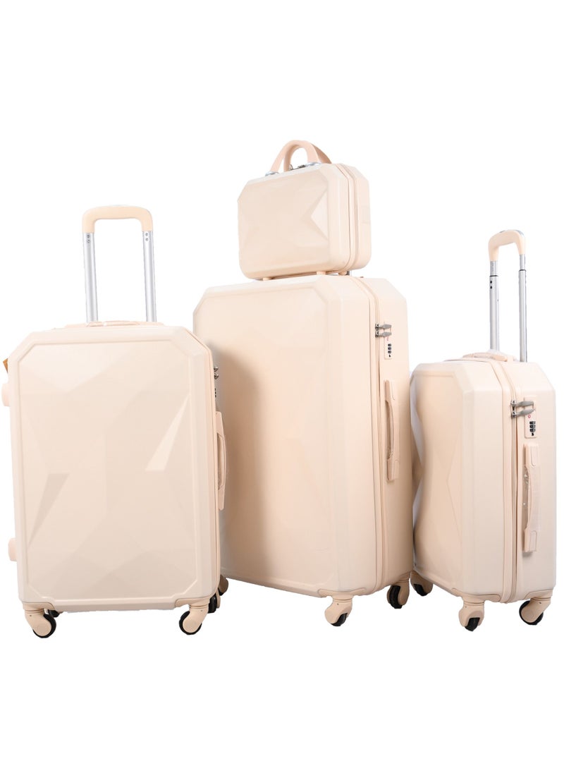 MORANO - 5-Piece Luggage Trolley Bag Set Beige - Image 1