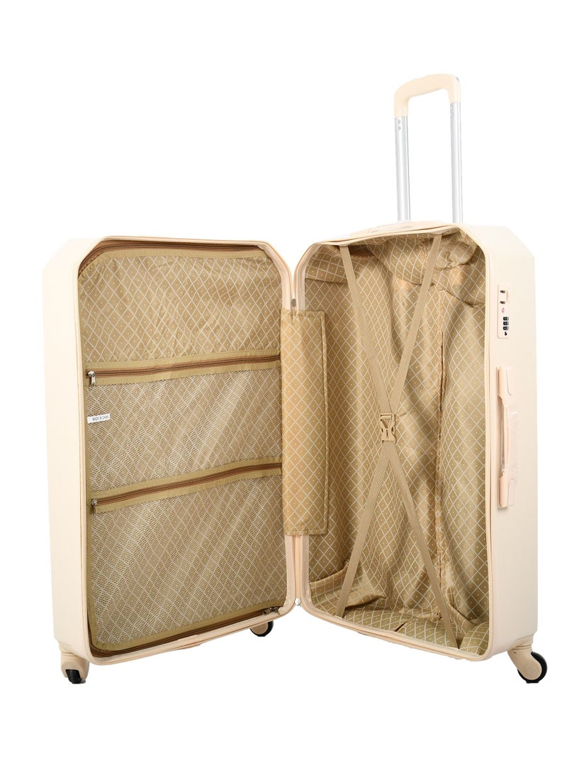 MORANO - 5-Piece Luggage Trolley Bag Set Beige - Image 1