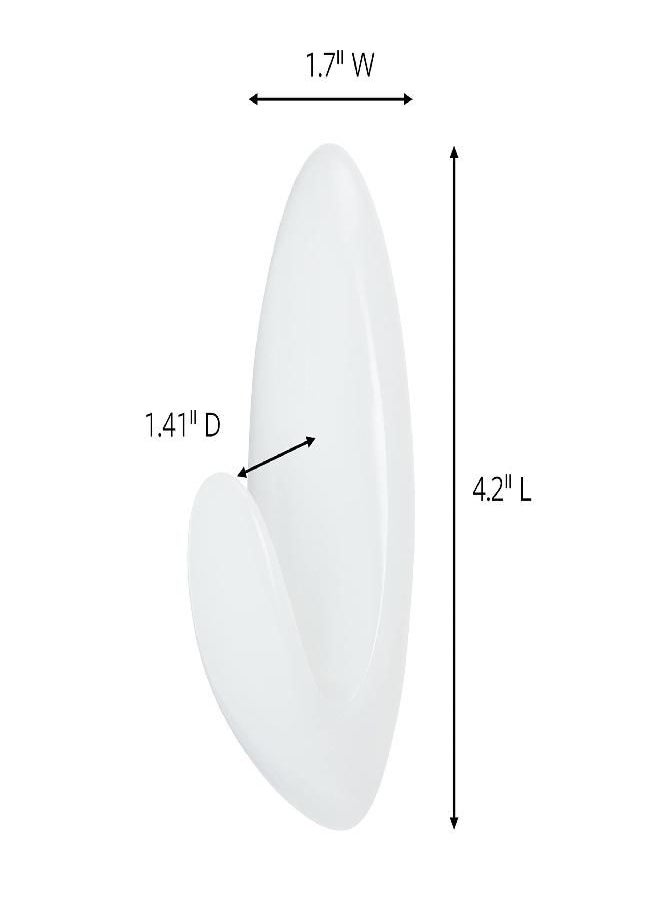 Command Command Bath Large Towel Hook Value Pack, Clear Frosted, 3-Large Hooks, 3-Water-Resistant Strips, Organize Damage-Free  - Image 1