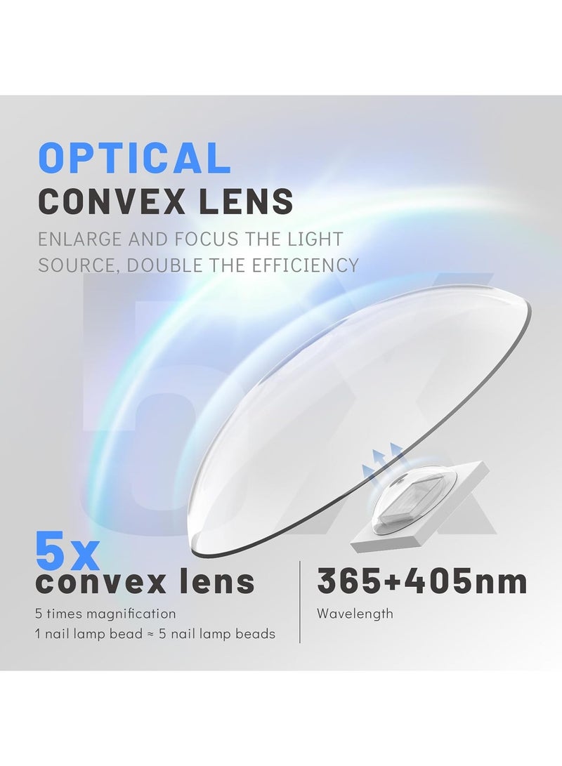 مصباح صغير محمول للأشعة فوق البنفسجية لأظافر الجل، مصابيح أظافر متنقلة قابلة لإعادة الشحن، موقتان لتوسعة الأظافر السريعة، شرائط أظافر الجل بالمنزل، السفر (حبات خشب) - Image 5