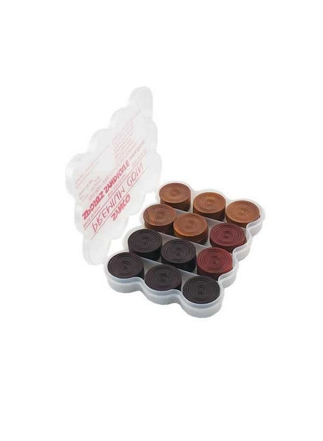 synco Synco Premium Carrom Coins 8mm thicness with Special PVC Box, 24 Coins (11 White 11 Black 2 Red)  - Image 3