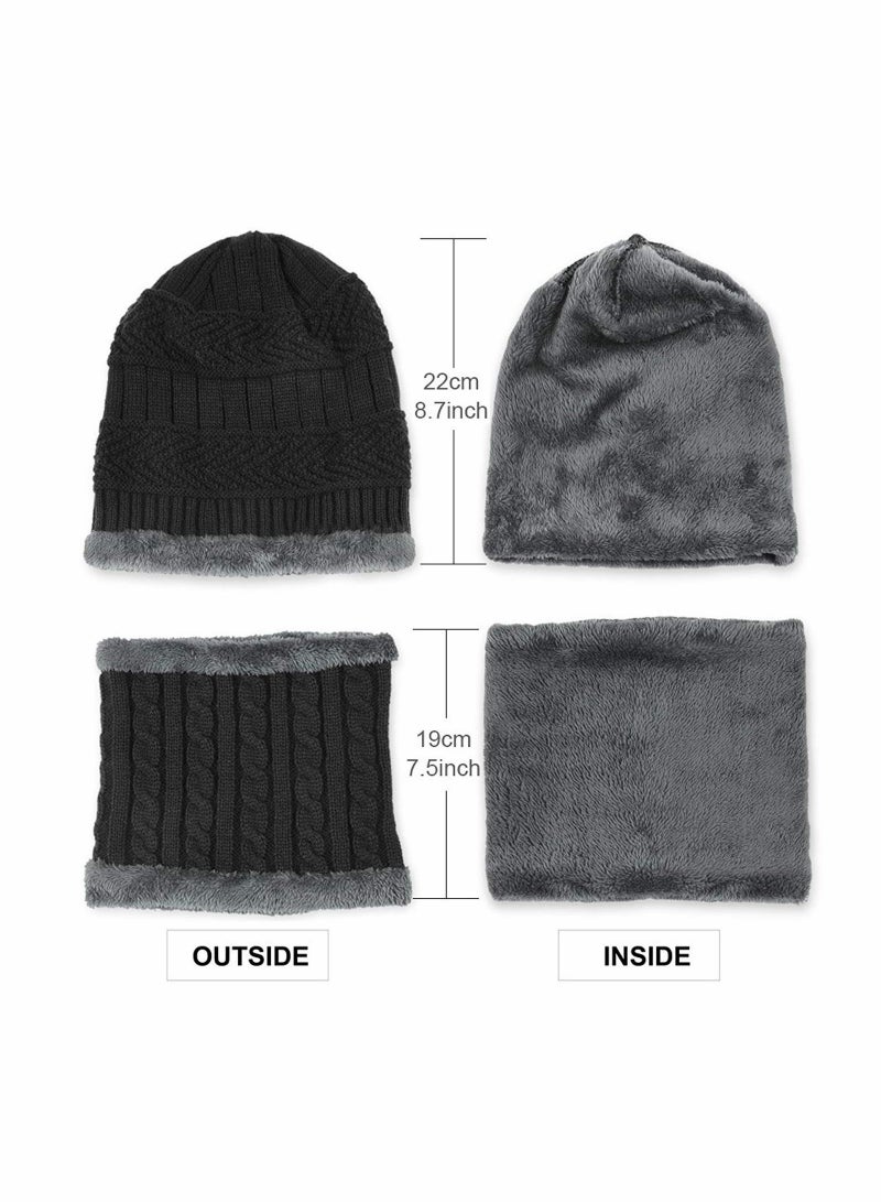 Excefore Kids Boys Girls Winter Hat and Scarf Set  - Image 5