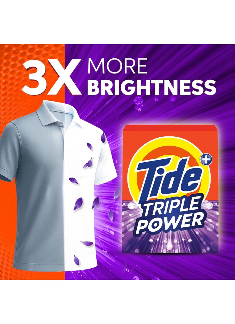 Tide Triple Power Lavender Laundry Detergent Powder 2 x 2.5kg - Image 5