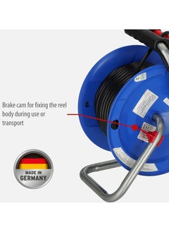Brennenstuhl Brennenstuhl 3-Way Cable Reel Blue and Black 25m  - Image 3