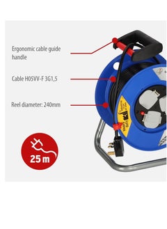 Brennenstuhl Brennenstuhl 3-Way Cable Reel Blue and Black 25m  - Image 4