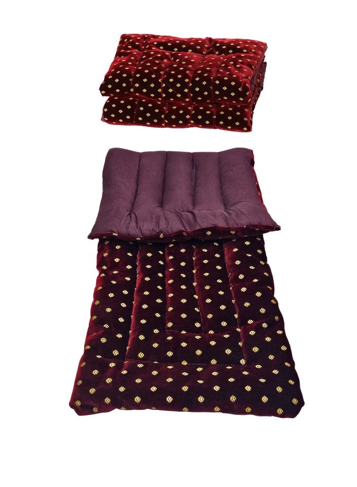 سمارت هوم مطرحة نوم قطنية للمخيمات والاستراحات ناعمة الملمس مصنوعة من مواد عالية الجودة ، مضرب قطن طبيعي نفر واحد مقاس ١٩٠*٧٠*٦سم - Image 2