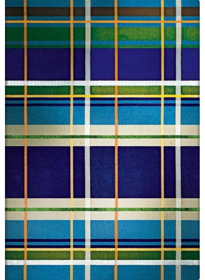 Davenport (Mad for Plaid) Midi Lined Hardcover Journal (Elastic Band Closure)