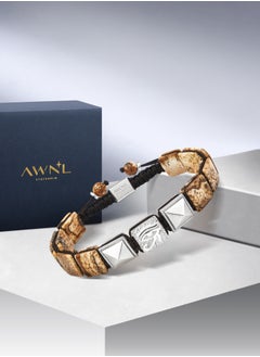 AWNL Protection Beaded Bracelet with Sterling Silve Charm Gift for Men Husband Boyfriend  - Image 2