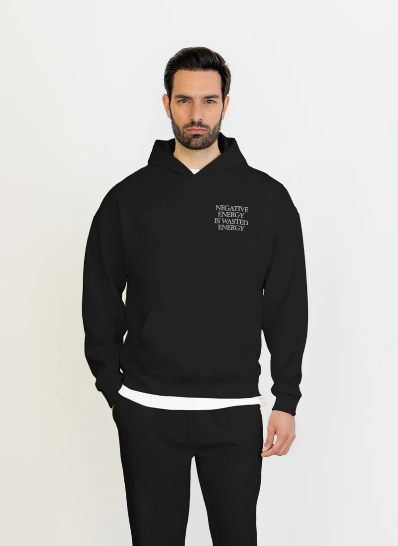 SHAPES CONTRAST PRINTED HOODIE