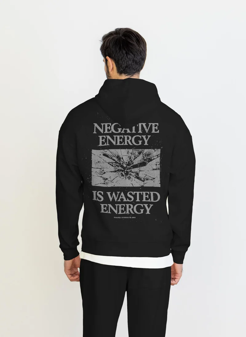 SHAPES CONTRAST PRINTED HOODIE