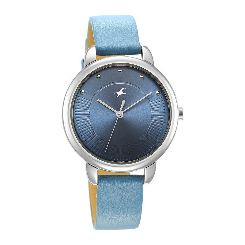 Fastrack Stunners Quartz Analog Blue Dial Leather Strap Watch for Girls-NS6282SL01/NT6282SL01 - Image 5