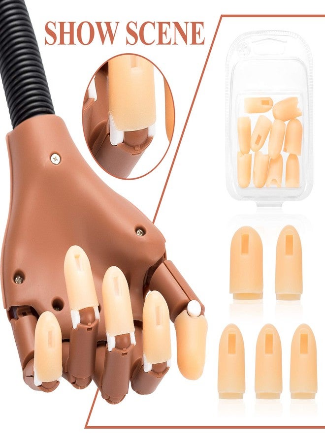 ANCIRS 10 Pack Fake Hand Silicone Finger Cover, Fingertip Replacement Accessory for Nail Art Equipment - Image 3