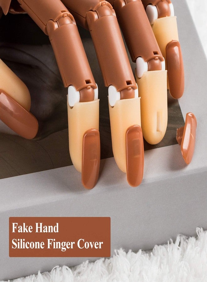 ANCIRS 10 Pack Fake Hand Silicone Finger Cover, Fingertip Replacement Accessory for Nail Art Equipment - Image 4