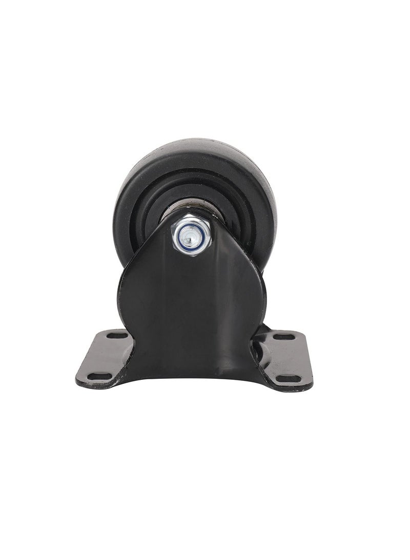 BMB tools 2-Piece 75mm Black Low Gravity Medium Duty Caster - Rigid - Plate - Image 3