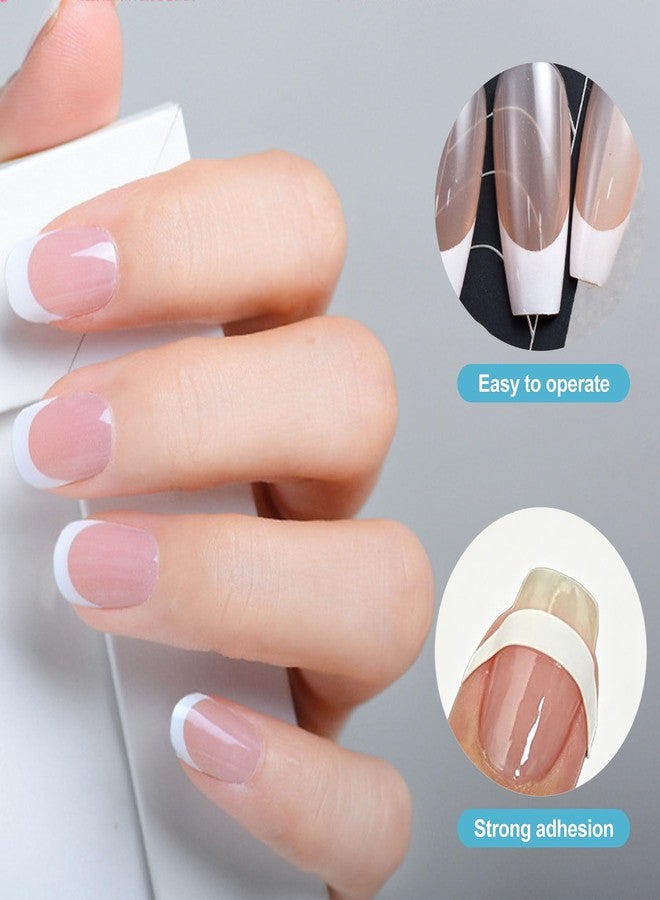 CoguZed 36 Sheets French Tip Nail Stickers Guide Self-Adhesive French Tip Tape Stencils for DIY Manicure 3 Classic Designs - Image 3