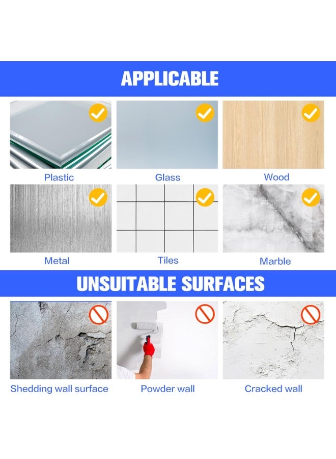 3M 100Pcs Double Sided Tape Strong Heavy Duty Waterproof Tape White Double Sided Adhesive Pads, Heavy Duty Mounting Tape, 3mm Thickness Pre-Cut Foam Tape, Super-Sticky Black Strong Pads Rectangle Shape Waterproof for Walls Picture, Car, Home, Office - Image 5