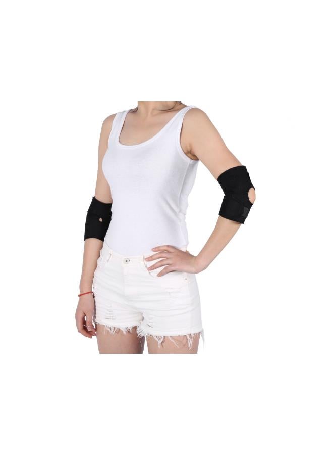 Elbow Support Elbow Brace, 1 Pair Adjustable Self-heating Tourmaline Elbow Brace Pad for Tendonitis and Arthritis, Comfortable Arthritis Protector for Health Care