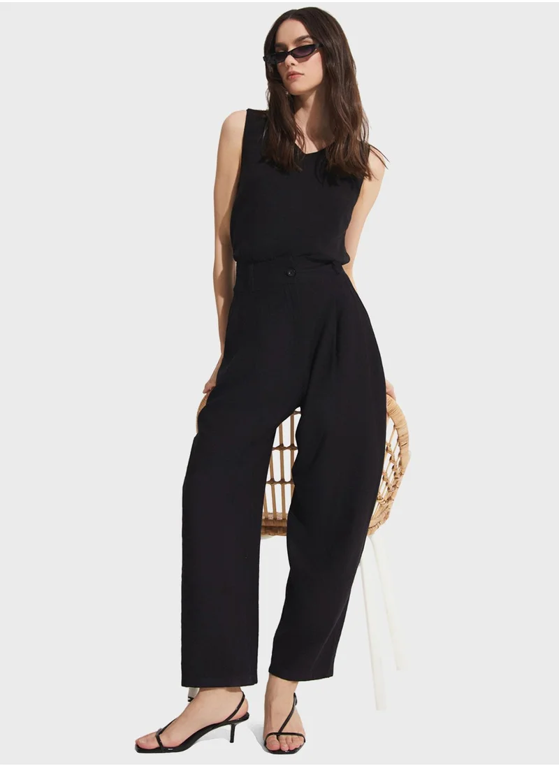 جون High Waist Pants