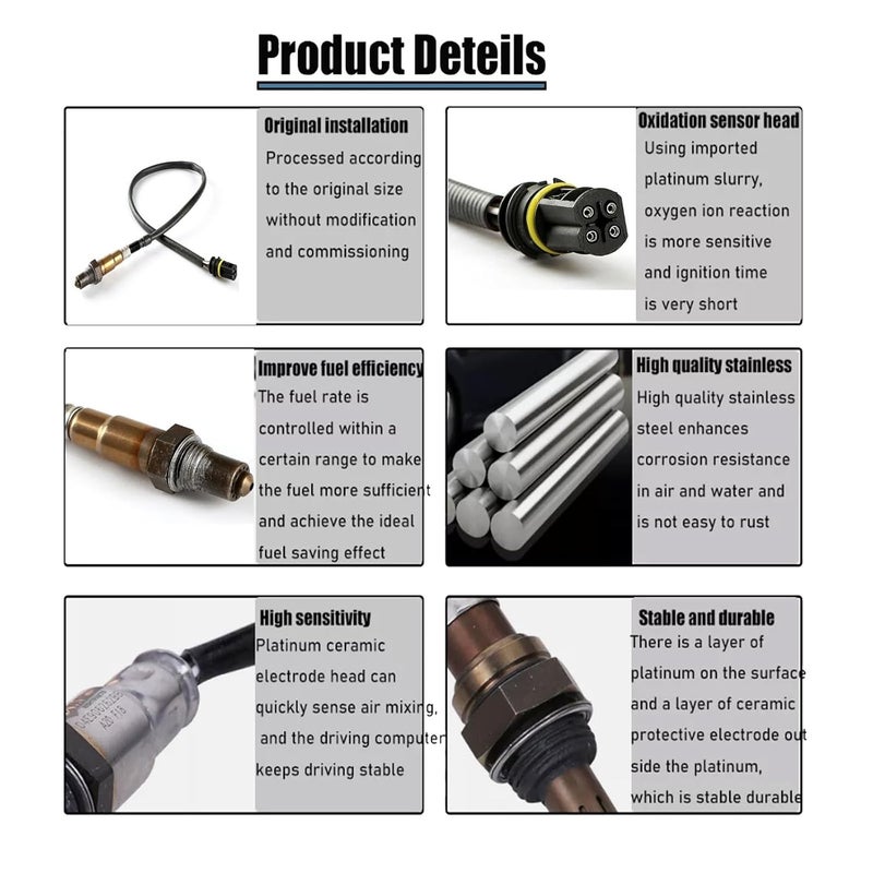O2 Oxygen Sensor Compatible for Smart Fortwo Cabrio City Coupe Roadster 1998 2007 - Image 2
