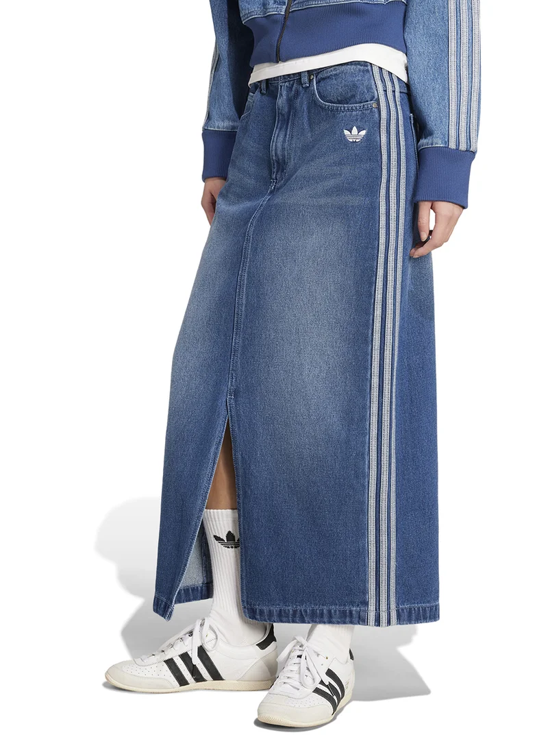 اديداس اوريجينالز 3-Stripe Adicolor Denim Pencil Skirt