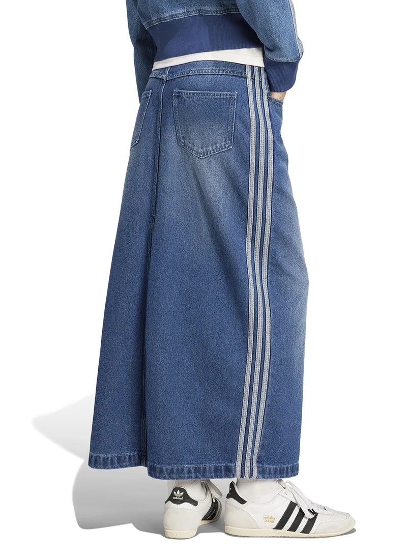 اديداس اوريجينالز 3-Stripe Adicolor Denim Pencil Skirt