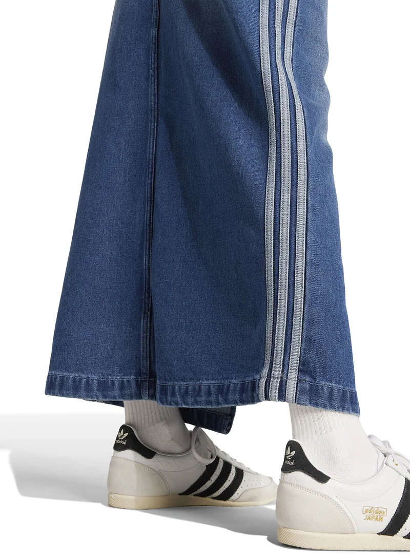 adidas Originals 3-Stripe Adicolor Denim Pencil Skirt