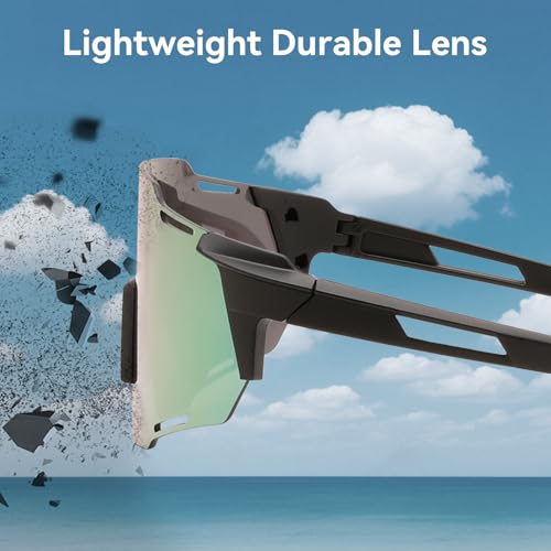 Karsaer Cycling Sport Sunglasses Mens UV400 Non-fogging Lens Goggles for Bicycle Fishing Baseball Running Cycling Golf E1386 - Image 4