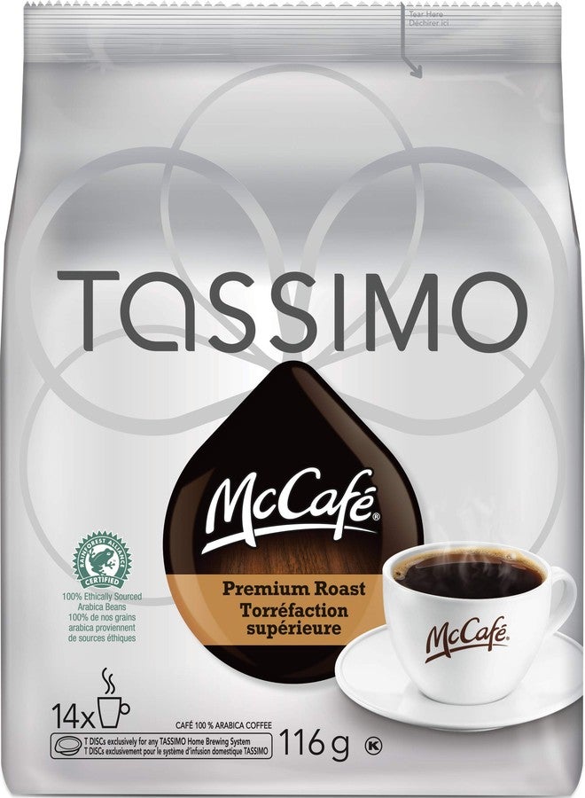 McCafe McDonalds McCafé Tassimo Premium Roast Coffee T-Discs, 14-Count - Image 1