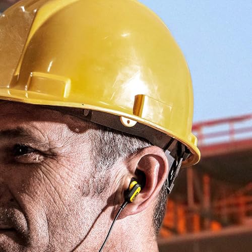 DEWALT Heavy Duty Neckband Bluetooth Earbuds Wireless Bluetooth 52 Headphones wMicrophone Lightweight Comfort IP56 Waterproof Deep Bass Strong Beat 20H Playtime Jobsite BehindNeck Earphones - Image 3