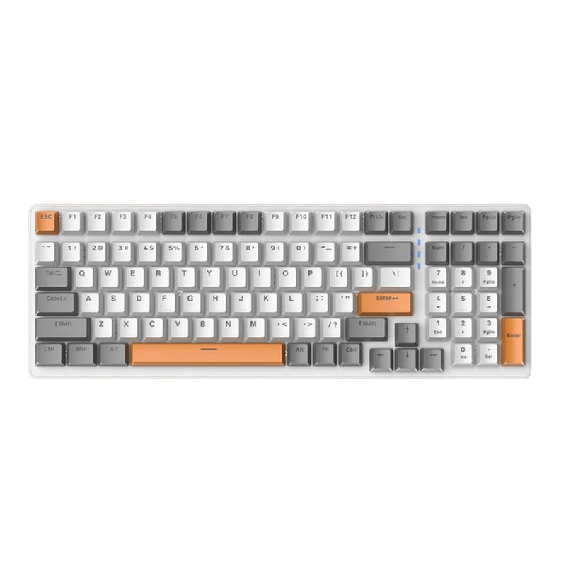 K3 Mechanical Keyboard 100 Keys Customised Gaming Office Gaming Computer Keyboard Full key punchless Multiple light effects Personalised keycaps Wired Keyboard - Image 1