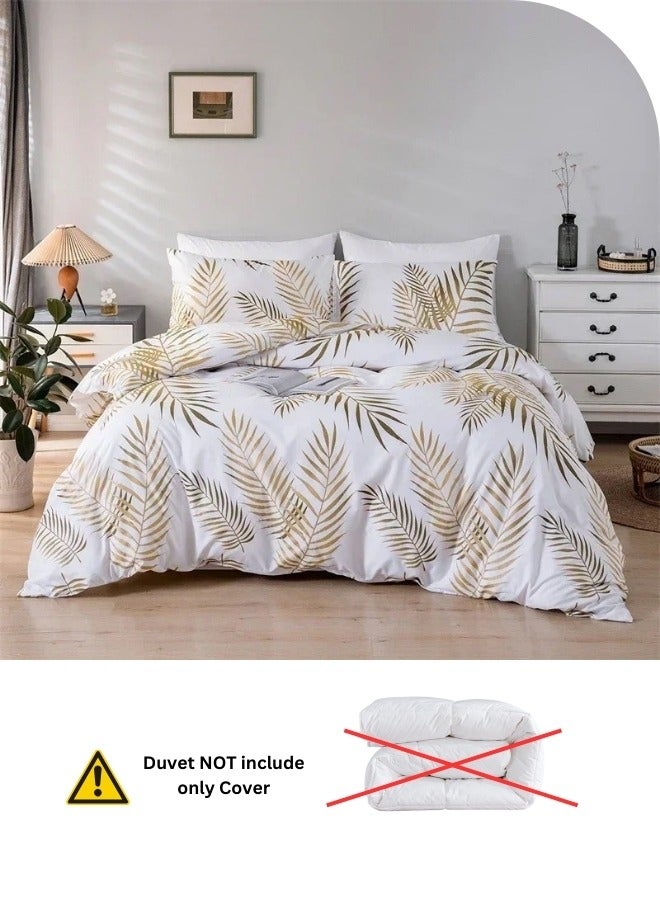 لونا هوم طقم غطاء لحاف مكون من 6 قطع، مقاس كينج، تصميم أوراق استوائية - Image 4