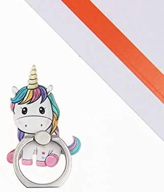 JCSMARTEC 4Pcs Phone Ring Holder Stand, Cute Unicorn Sea Shell Conch 360 Rotation Finger Ring Grip Kickstand Mount for Cellphones (Unicorn Ring) - Image 4
