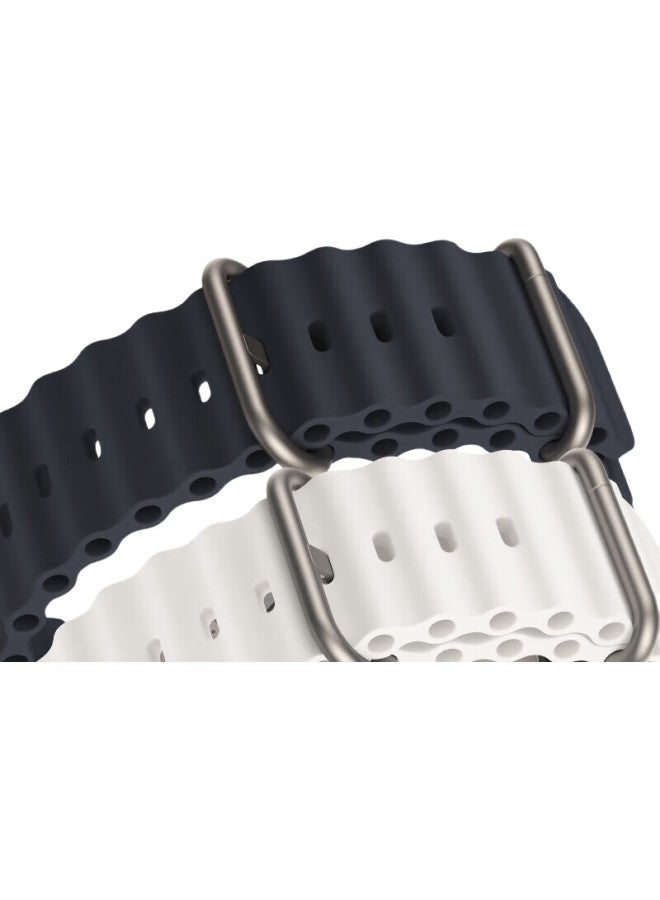 BHO Suitable For Apple Watch Straps, Apple Watch S10/S9/Ultra2 Ocean Band, Iwatch S8/7/6/5/4/Se Silicone Watch Band - Image 1