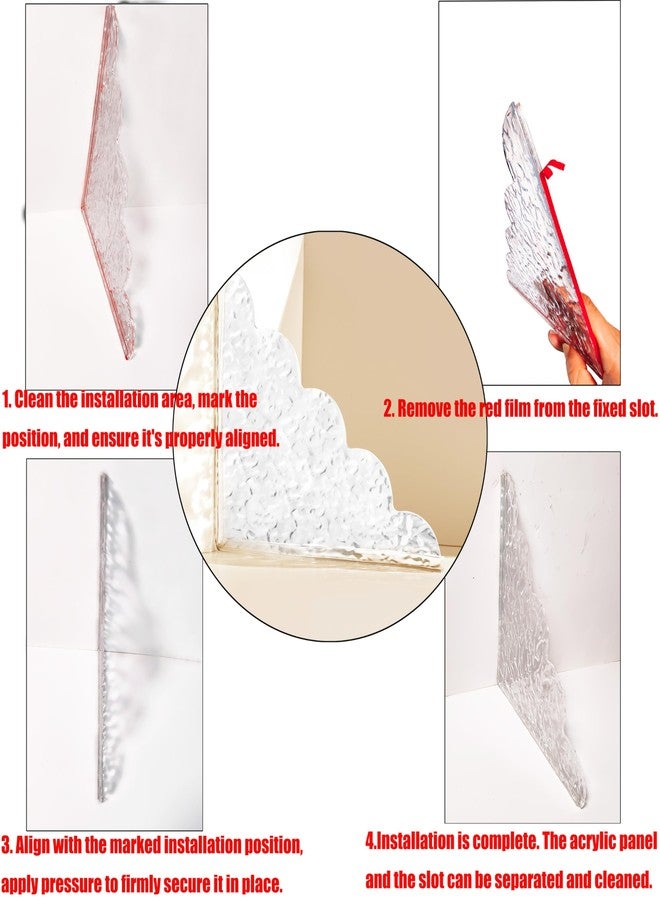 KR. LIF Bath Tub Splash Guard, Shower Water Guard for Bathtub Corner, Tub Corner Water Guard, Tub Edge Splash Guard for Bathroom - Image 5