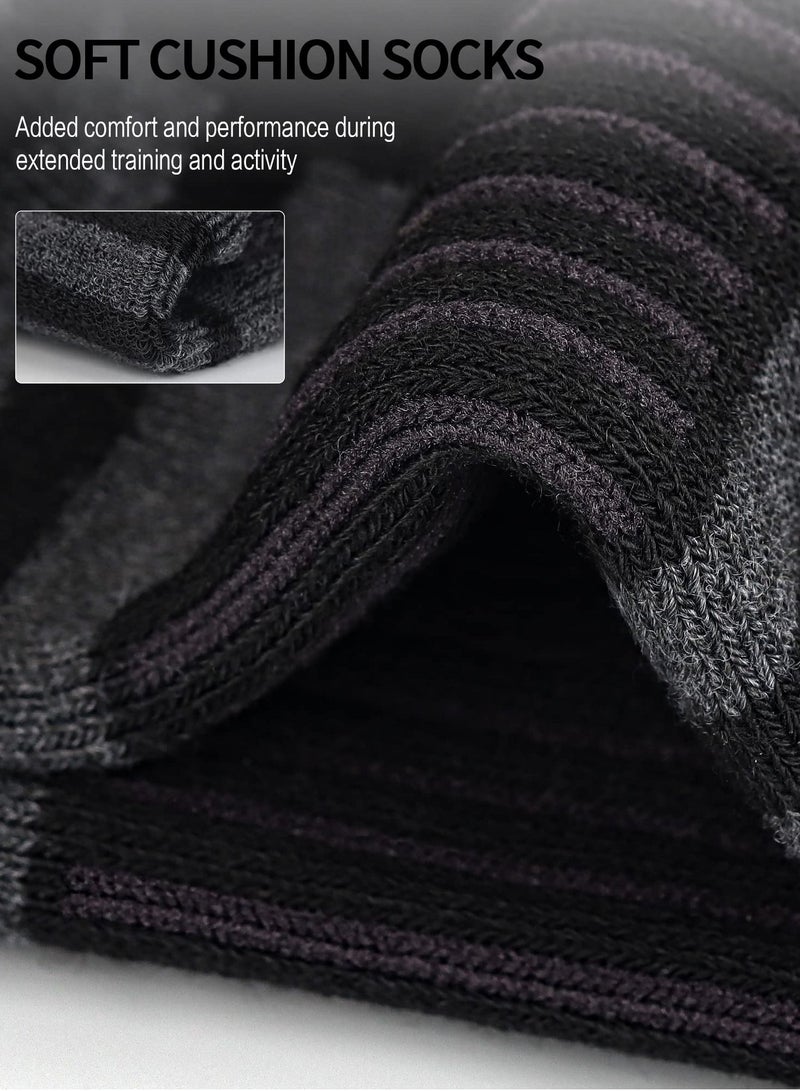 Excefore جوارب رياضية للجري بطول الكاحل، مبطنة وجيدة التهوية، منخفضة القطع، للرجال والنساء (6 أزواج) - Image 2