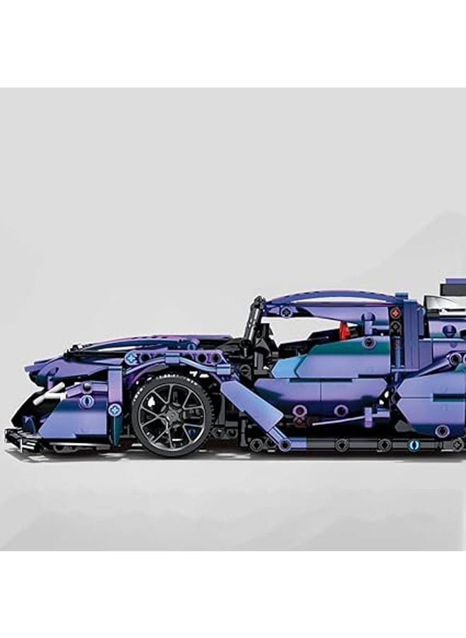 General Racing Building Blocks, 1108PCS1:14 Apollo Tech Sports Car Building Blocks, Technology Car Building Blocks Toy Model for Adults, Teenagers and Children  - Image 3