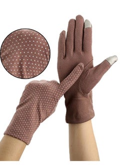 SFMW Pair Women Sun Protective UV Protection Summer Sunblock Touchscreen Gloves for Driving Riding 