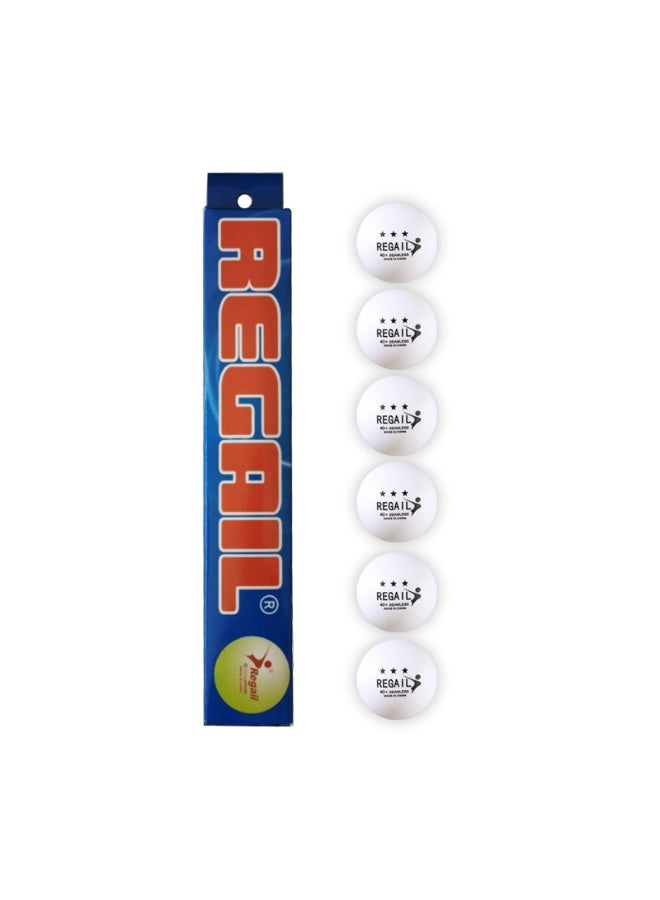 REGAIL Professional ABS Table Tennis Balls 6-Pack | Tournament-Grade Bounce & Wind-Resistant Design | Indoor/Outdoor Dual Use | Portable Divided Container | For Solo Practice or Travel Backups - Image 2