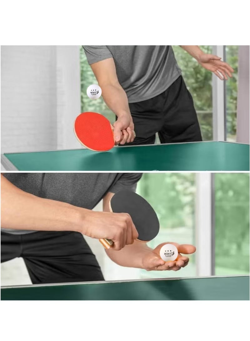 REGAIL Professional ABS Table Tennis Balls 6-Pack | Tournament-Grade Bounce & Wind-Resistant Design | Indoor/Outdoor Dual Use | Portable Divided Container | For Solo Practice or Travel Backups - Image 3